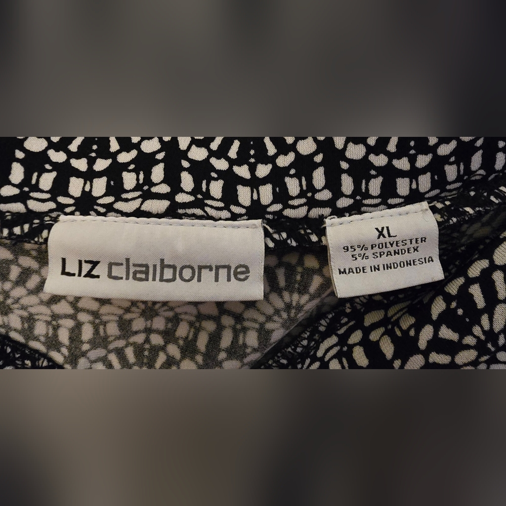 Liz Claiborne Geometric A-Line Skirt Office Classic | XL - Picture 3 of 9